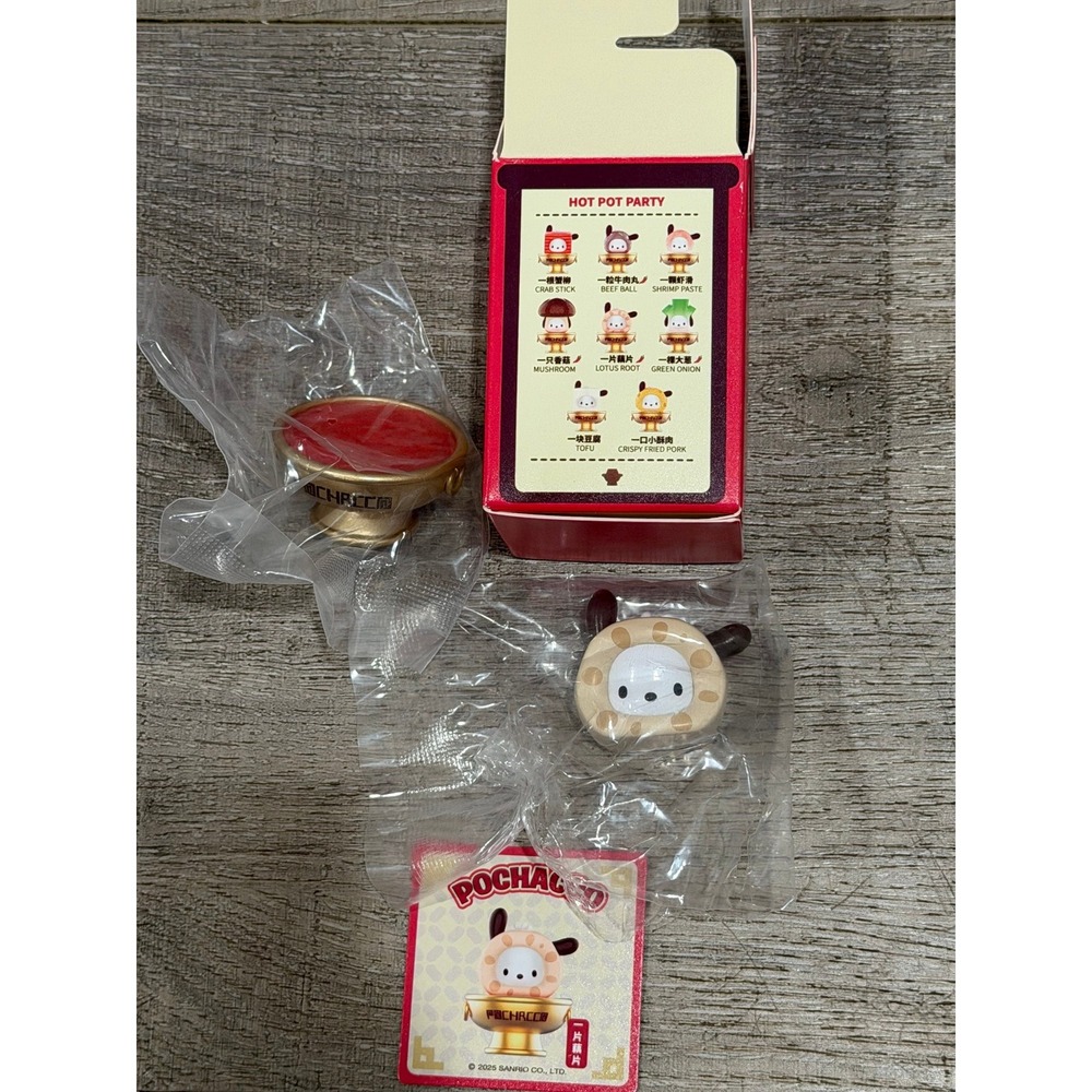 Miniso Sanrio Pochacco Hot Pot Party Blind Box Figure Icon Open Box New